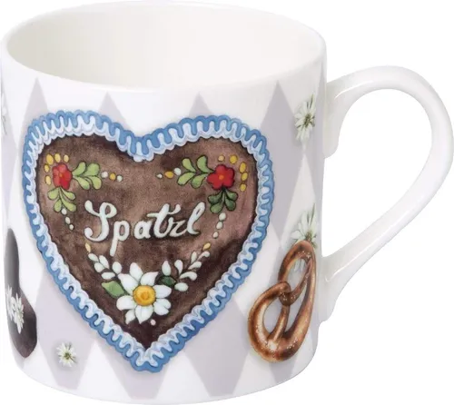 Ihr Ideal Home Range GmbH Tasse Spatzl, Bayern Mug Tee/Kaffee Becher ca.350 ml - Kaffeebecher, 1-tlg.