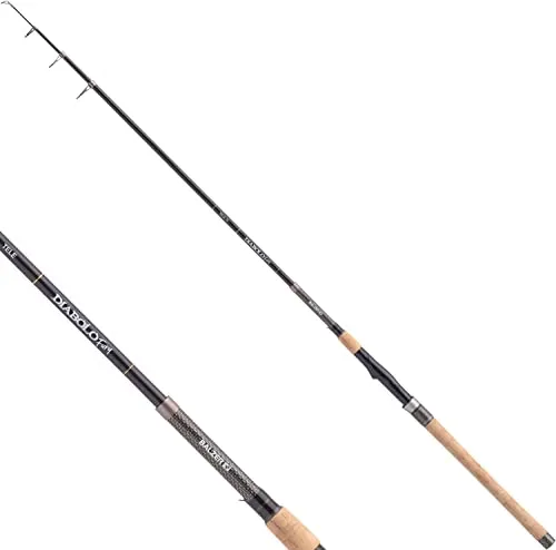 Balzer Telerute Diabolo Fury Tele 100 - Profi Kohlefaser Spinnrute & Karpfenrute (3,30 m)