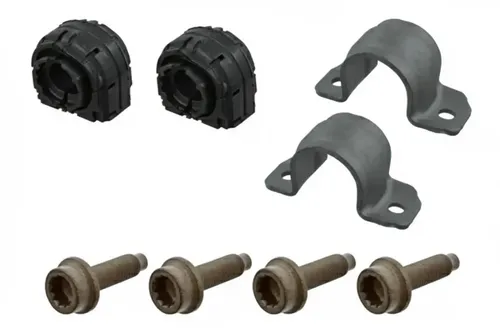 FEBI BILSTEIN 39648 Lagersatz für Stabilisator - passend für AUDI, SEAT, SKODA, VW - Hochwertiger Lagersatz von FEBI BILSTEIN für eine zuverlässige Aufhängung. Ideal für den Einsatz an der Hinterachse, inklusive Halter und Schrauben.