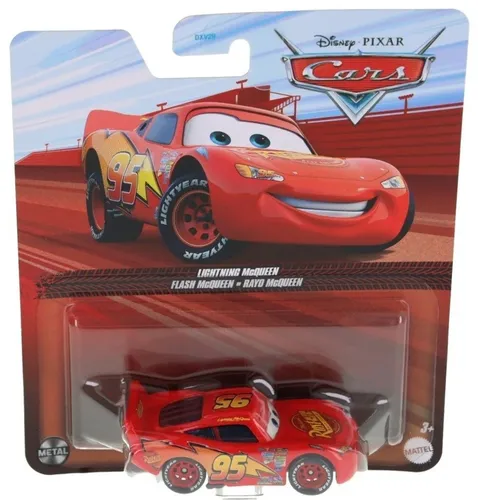 LIGHTNING MCQUEEN Die-cast Auto 1:55 - Metallfahrzeug im Maßstab 1:55, ideal für Disney Cars Fans und Sammler, geeignet für Kinder ab 3 Jahren.