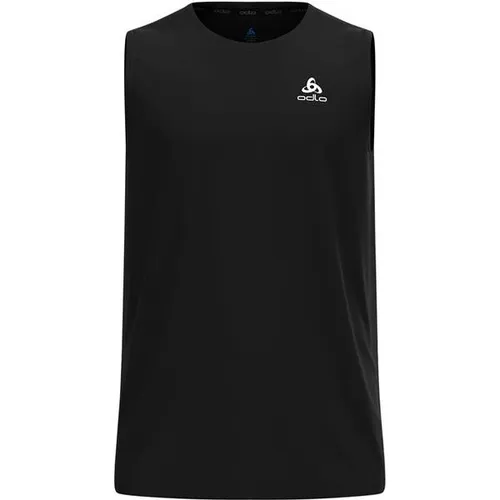 Odlo Men's Essential Base Layer Singlet black (15000) XL - Herren Laufshirts Kurzarm & Ärmellos, leichtes und atmungsaktives Singlet mit ZeroScent-Technologie für effektives Feuchtigkeitsmanagement und angenehmen Tragekomfort.