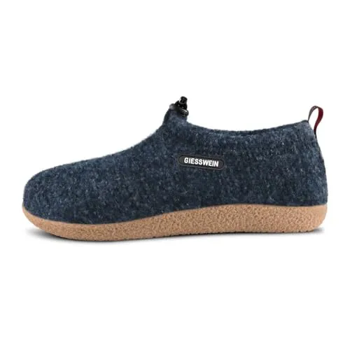 Giesswein Hausschuhe VENT in Blau, Größe 45 - Bequeme Hausschuhe für Herren in Blau, aus atmungsaktivem Material für optimalen Komfort und Wärme zu Hause.