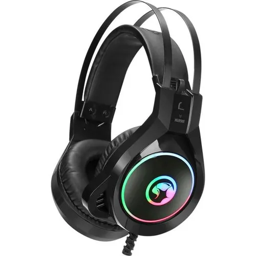 Marvo HG8901 Gaming-Kopfhörer mit Mikrofon - PC-Headset mit Lautstärkeregler, geschlossenen Ohrmuscheln und mehrfarbiger Hintergrundbeleuchtung für das ultimative Gaming-Erlebnis.