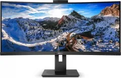Philips P-line 346P1CRH 34" Curved Monitor - 34" LED-Monitor mit 3440x1440 Auflösung, 100Hz und USB HUB für ein immersives Seherlebnis und effizientes Arbeiten.