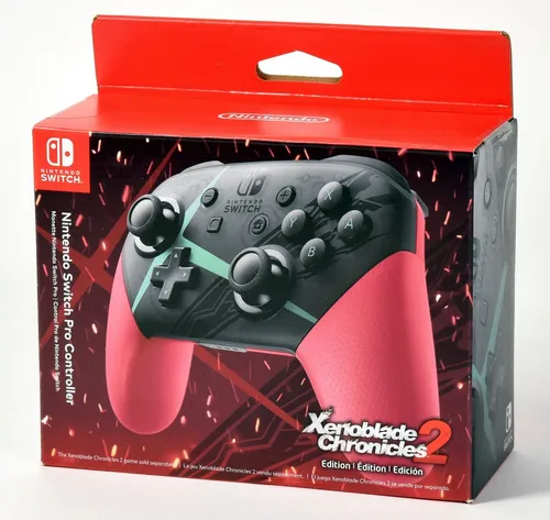 Nintendo Switch Pro Controller - Xenoblade Chronicles 2 Edition - Hochwertiger Gamecontroller für die Nintendo Switch, ideal für Gamer, die ein besonderes Design und präzise Steuerung schätzen. Neu und originalverpackt.