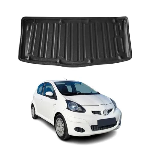 OMAC Kofferraummatte für Toyota Aygo 2005-2014 - Fahrzeugspezifische Kofferraummatte aus Gummi TPE, wasserdicht, rutschfest und leicht zu reinigen – ideal für den perfekten Schutz Ihres Kofferraums.