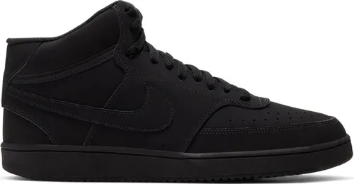 Nike Court Vision Mid Herren Sneaker - Sportlicher Schnürer in Schwarz, Größe 12 - Sneaker mit Basketball-Vibes, strapazierfähigen Materialien und gepolstertem Schuhkragen für optimalen Komfort und Stil.