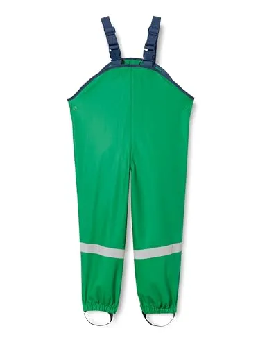 Playshoes Matschhose Ungefüttert für Kinder - Wind- und wasserdichte Regenhose mit verstellbaren Trägern, ideal für nasses Wetter und sicheres Spielen im Freien.