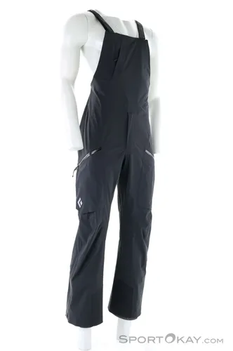 Black Diamond Factor Bibs Herren Skihose - Schwarz - XL - Robuste Skihose für Herren mit verstellbarem Trägerdesign, ideal für aktive Tage im Schnee und optimalen Komfort.