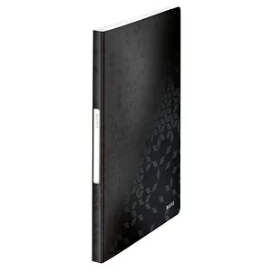 LEITZ WOW Sichtbuch DIN A4, 40 Hüllen schwarz-metallic, 1 St.