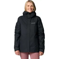 Columbia Hikebound II Interchange Jacket - Damen Doppeljacke in Schwarz - Doppeljacke für Damen mit wasserdichtem Omni-TECH Material, ideal für wechselhaftes Wetter. 3-in-1-System bietet Flexibilität und Komfort bei Outdoor-Aktivitäten.