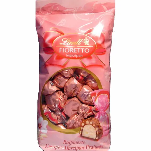 Lindt Fioretto Marzipan 600g - Praline mit feinem Marzipan und zartschmelzender Schokolade, ideal zum Verschenken oder für besondere Anlässe.