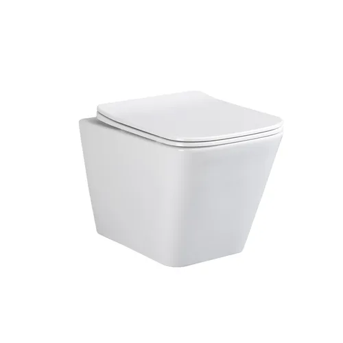 sanicomfort Hänge WC Set Aliki Square - Weiteres Bad-Zubehör, spülrandloses Design für optimale Hygiene und modernen Stil in deinem Badezimmer.