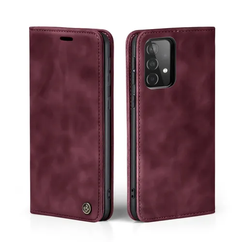 Hülle für Samsung Galaxy A53 5G Handytasche Klapphülle Case Cover Flip Weinrot