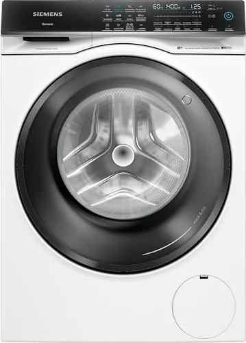 Siemens WN54C2A40 iQ700 Smarter Waschtrockner - Waschtrockner mit i-Dos für automatische Waschmittel-Dosierung, smartFinish für weniger Falten und Home Connect für Steuerung von überall.