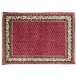 Orientteppich THEKO "Chandi Mir" Gr. 31, rot 90x160 cm - Traditioneller Orientteppich mit zeitlosem Mir-Muster. Ideal für klassische und moderne Einrichtungen. Handgeknüpft aus Schurwolle, sorgt für ein angenehmes Raumklima und ist pflegeleicht.