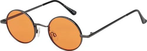 Damen Sonnenbrille Rund Form Designer 80er Modern Urlaub Sommer Strand 30506 Orange