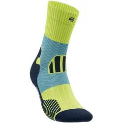 Bauerfeind Sportsocken Trail Run Mid Cut - Kompressionssocke für Herren - Langlebige Trailrunning-Socken mit anatomischen Polsterzonen für maximalen Komfort und Atmungsaktivität. Ideal für steile Bergab-Läufe dank Druckreduzierung und Rutschfestigkeit.