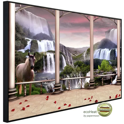 Papermoon Infrarotheizung INFRAROT-BILD-HEIZUNG, Wasserfall Design, TÜV-Rheinland/GS zertifiziert, angenehme Strahlungswärme