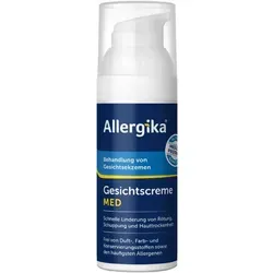 Allergika Gesichtscreme Med - Medizinische Gesichtscreme für atopisches und irritatives Ekzem, mit patentiertem Airless-Dispenser für hygienische Anwendung und 72% Symptomenrückgang nach 3 Wochen.