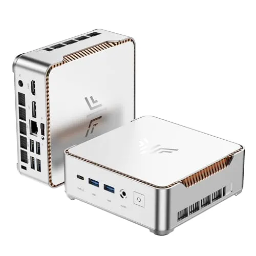 NiPoGi Pinova P2 Mini PC, АMD Ryzen 4300U(bis zu 3,70 GHz), 16GB DDR4 1024GB M.2 SSD Mini Desktop Computer W-11 Pro für Schule/Büro/Heim, Dual-WiFi, 1000Mbps LAN, HDMI, DP, Typ-C, 4K Triple Display.