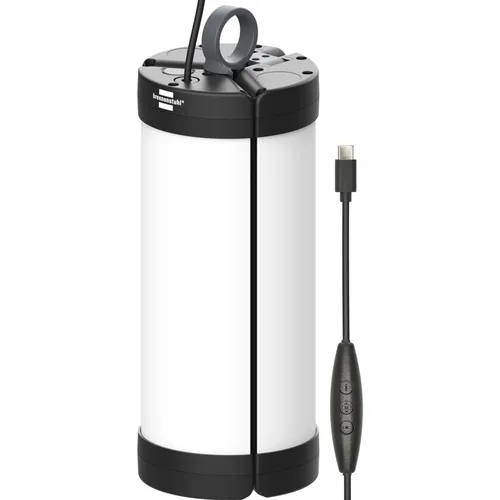 Brennenstuhl VL 500 LED Camping-Leuchte 550lm - Vielseitige LED Camping-Leuchte mit 550lm für Outdoor-Abenteuer. Stufenlos dimmbar und mit einstellbarer Farbtemperatur für die perfekte Lichtstimmung. Ideal für jedes Abenteuer!