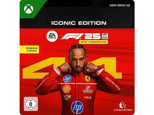F1 25: Iconic Edition - PRE-PURCHASE für Xbox Series X S - Xbox Kinderspiele: Erlebe die FIA Formula One World Championship™ 2025 mit einem überarbeiteten My-Team-Modus und dem aufregenden dritten Kapitel von Braking Point!