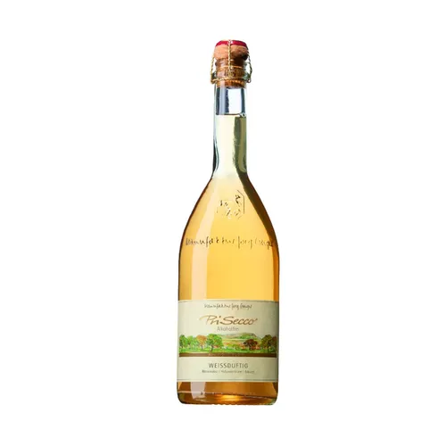 Jörg Geiger Prisecco Weißduftig alkoholfrei 0,75 Liter - Alkoholfreier Sekt aus Wiesenobst mit intensiven Holunderblütenaromen, ideal als erfrischender Aperitif oder zu Desserts.