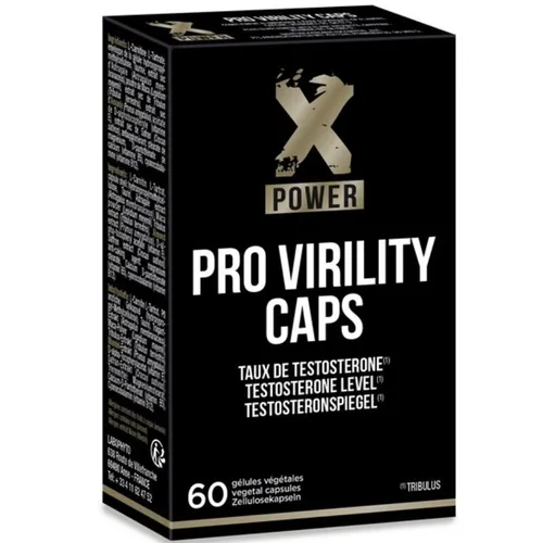 Pro Virility Caps - Testosteron Booster für Männer - Nahrungsergänzungsmittel zur natürlichen Steigerung des Testosteronspiegels, unterstützt Muskelmasse und sexuelle Funktion mit hochwertigen Inhaltsstoffen wie Tribulus und Guggul.