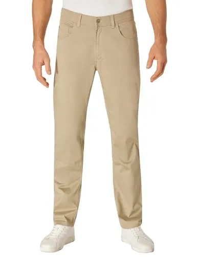 PIONEER AUTHENTIC JEANS Herren Freizeithose Rando - Beige 33W - 36L - Bequeme Regular Fit Sommerhose aus flexibler MEGAFLEX-Stretchqualität mit organic cotton Anteil. Ideal für entspannte Freizeitlooks.