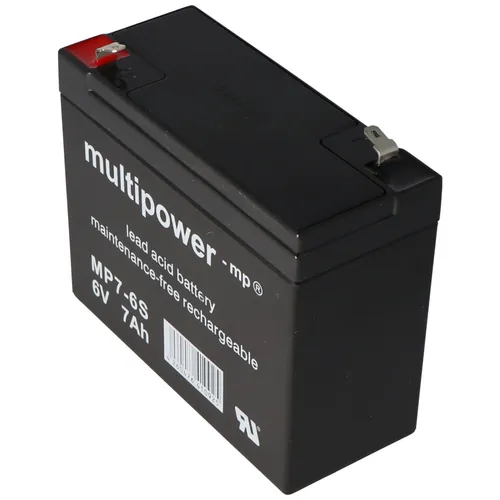 Multipower MP7-6S Akku für Sonnenschein A206/6.5S - Zubehör für Elektrowerkzeug: Alternativer Blei-Akku mit 6500mAh, ideal als Ersatz für Sonnenschein A206/6.5S, jedoch mit leicht abweichenden Kontakten.