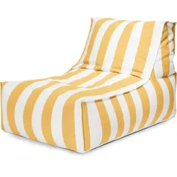 Sitting Point Santorin Rock Outdoor Liege, gelb - Campingliegen, wetterbeständig und pflegeleicht – ideal für Garten und Terrasse im modernen Design.
