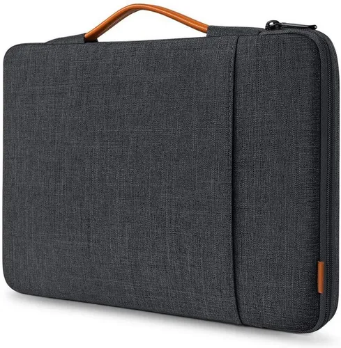 Inateck 360° Rundumschutz Laptoptasche für MacBook Pro 14 - Hochwertige Laptoptasche mit 360° Rundumschutz für 14-Zoll MacBook Pro und andere Modelle. Spritzwassergeschützt, elastischer Griff für vielseitige Nutzung und zusätzlicher Stauraum für Zubehör.