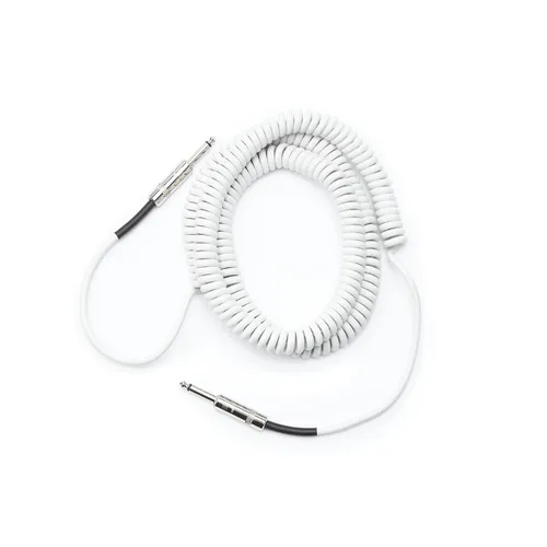 D'ADDARIO Coiled Instrument Cable, 30' - White
