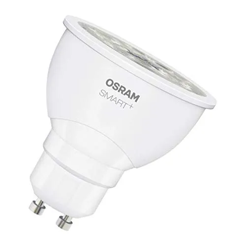 LEDVANCE Smart+ LED, ZigBee GU10 Reflektor, warmweiß bis tageslicht (2700K - 6500K), Farbsteuerung, Direkt kompatibel mit Echo Plus und Echo Show (2. Gen.),