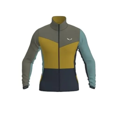 Salewa Puez Cammino Polarlite Jacke M - Fleecejacke für Herren in faded green - Vielseitige Fleecejacke für Herren, ideal für Wanderungen. Leicht, atmungsaktiv und mit hervorragenden Wärmeeigenschaften, ausgestattet mit praktischem Reißverschluss und zwei Taschen.