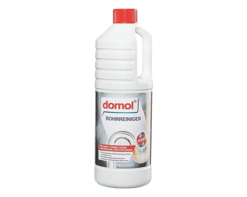 domol Rohrreiniger 1,0 l - Effektive Rohrreinigung - Allzweckreiniger für verstopfte Abflüsse, löst hartnäckige Ablagerungen schnell und zuverlässig.
