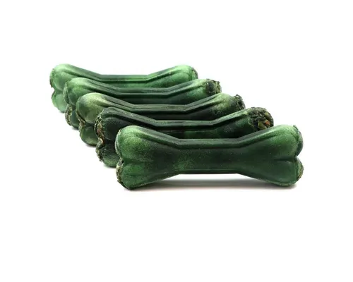 DOGBOSS 100% Natur Kauknochen für Hunde - Rinderhaut mit Dental Salbei, 5 Stück 22 cm - Hundefutter, 100% natürliche Zutaten aus Europa, gesund und lecker, ideal für die Zahnpflege deines Hundes.
