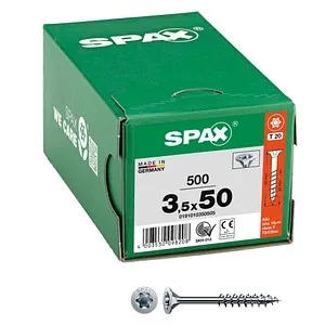 SPAX Universalschrauben T20 Senkkopf WIROX 0191010350505 3,5 mm x 50 mm, 500 St.