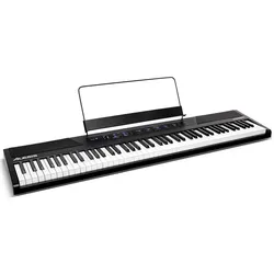 Alesis Concert Digitalpiano - Keyboards; 88 halbgewichtete Tasten mit 10 integrierten Stimmen, ideal für Einsteiger und Fortgeschrittene, inklusive Sustain-Pedal und USB-MIDI für vielseitige Nutzung.