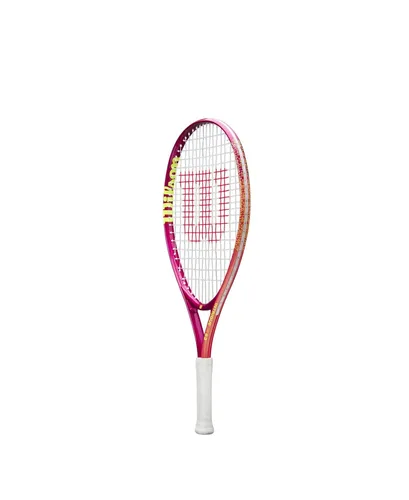 Wilson Tennisschläger INTRIGUE JUNIOR 23 GIRLS - Kinderschläger in Rot/Yellow, leicht mit nur 205 g, ideal für junge Spielerinnen, bietet mehr Spin und Beschleunigung durch offenes Saitenbild.