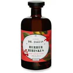 Herber Hibiskus - alkoholfreier Aperol - Likör & Kräuterschnaps, erfrischender Hibiskusgeschmack mit Rosmarin und Bitterorange, ideal für einen sommerlichen Hibiskus-Spritz.
