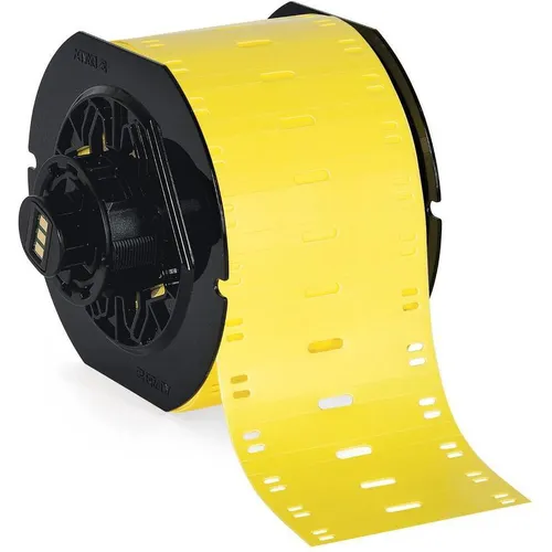 Brady B33-60x10-7643-YL Heatex Schilder, Gelb, 60x10 mm - Hochwertige Heatex Schilder in Gelb, ideal für Kabelmarkierungen. Robuste und langlebige Qualität, passend für Drucker wie BBP33, i3300 und i5300.