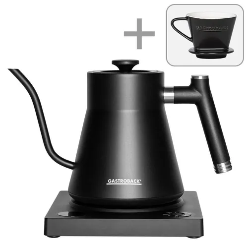 GASTROBACK 42329 Pour Over Advanced Wasserkocher - Wasserkocher mit präziser Temperatureinstellung für perfekten Kaffeegenuss, ideal für Kaffeeliebhaber und Gourmets.