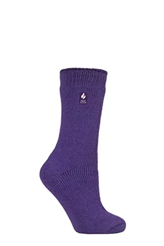 HEAT HOLDERS SOCKSHOP Damen Original 2.3 TOG Thermosocken Packung 1 Violett 37-42