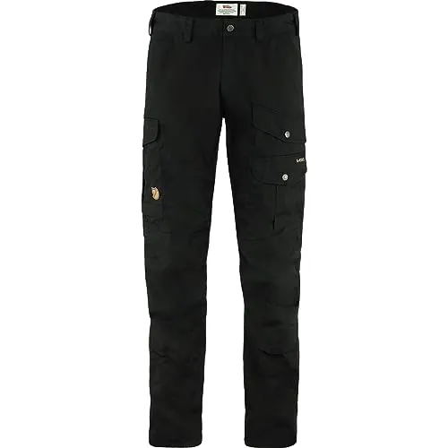 Fjällräven Barents Pro Trousers Men Black (48) - Wanderhose aus strapazierfähigem G-1000-Material, wind- und wasserabweisend. Ideal für Abenteuer in Gebirge und Wald, mit praktischen Taschen und anpassbaren Beinabschlüssen.
