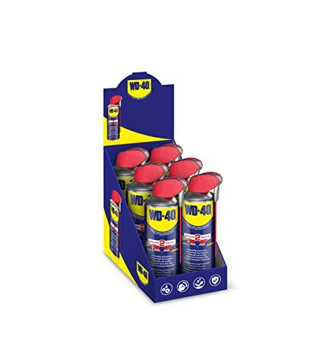 WD-40 Smart Straw Multifunktionsöl 6er Sixpack - Rostlöser 400ml - Öle & Schmierstoffe - Vielseitiges Multifunktionsöl, das Quietschen beseitigt, Feuchtigkeit verdrängt und vor Rost schützt. Ideal für die Pflege und Wartung von Mechanismen.