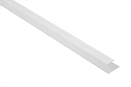 LEMAL U-Profil PT5, PVC Kunststoff weiß für 12,5mm Rigipsplatten (10 Meter / 5 Leisten) - U Profile Rigips Platten Gipskartonplatten Abdeckprofil