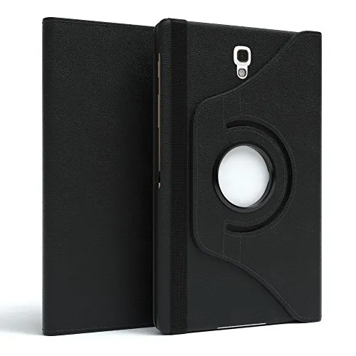 EAZY CASE - Tablet Hülle für Samsung Galaxy Tab S 8.4" Schutzhülle 8.4 Zoll Smart Cover Tablet Case Rotationcase zum Aufstellen Klapphülle 360° drehbar mit Standfunktion Tasche Kunstleder Schwarz