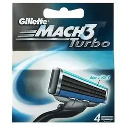 Gillette Mach3 Turbo 4 Stück Ersatzkopf